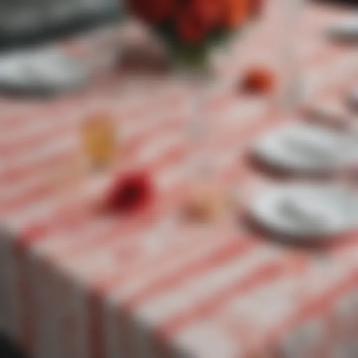 Stylish Friends-themed tablecloth set for a gathering