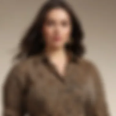 Chic looks with a plus size leopard print button-down shirt Stylish plus size leopard print button-down shirt outfit