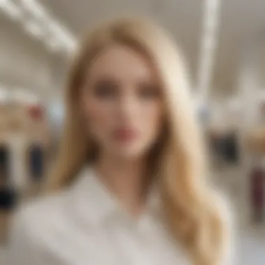 Retail Influence of Blonde Mannequins Blonde hair mannequin featured in a modern retail environment
