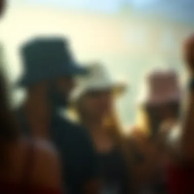 Stylish Bucket Hats at a Party A birthday celebration featuring guests wearing stylish bucket hats