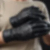 Close-up of ergonomic gloves designed for comfort