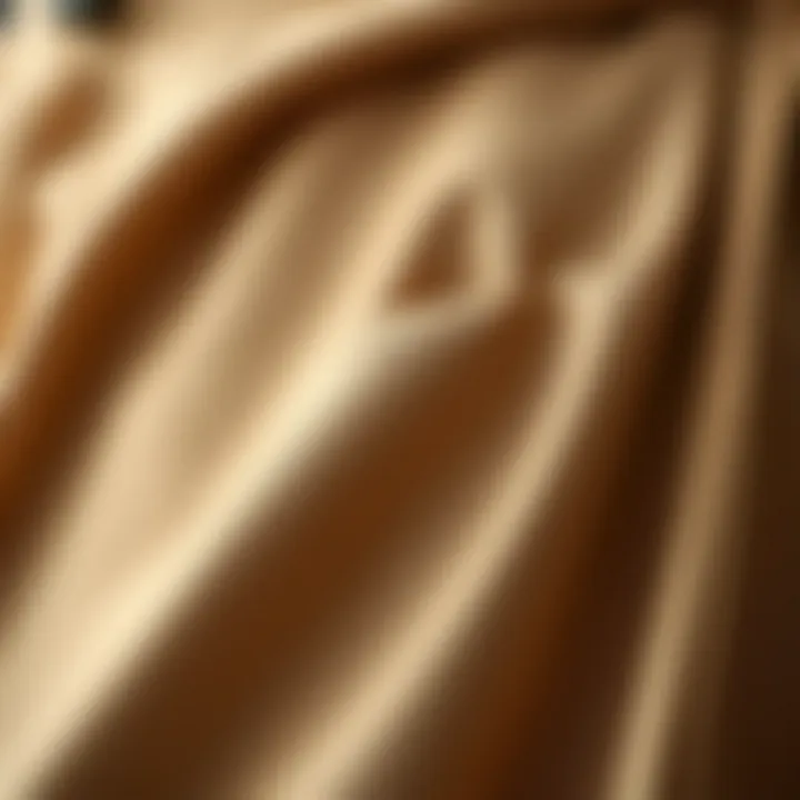 Close-up of high-quality fabric used in plus size aprons with pockets