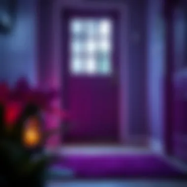 Color psychology of purple in home decor