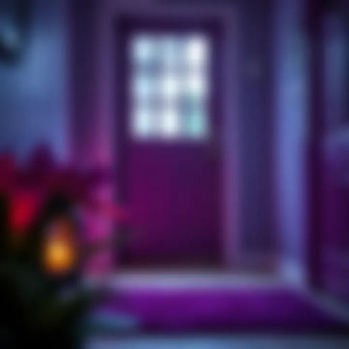 Color psychology of purple in home decor