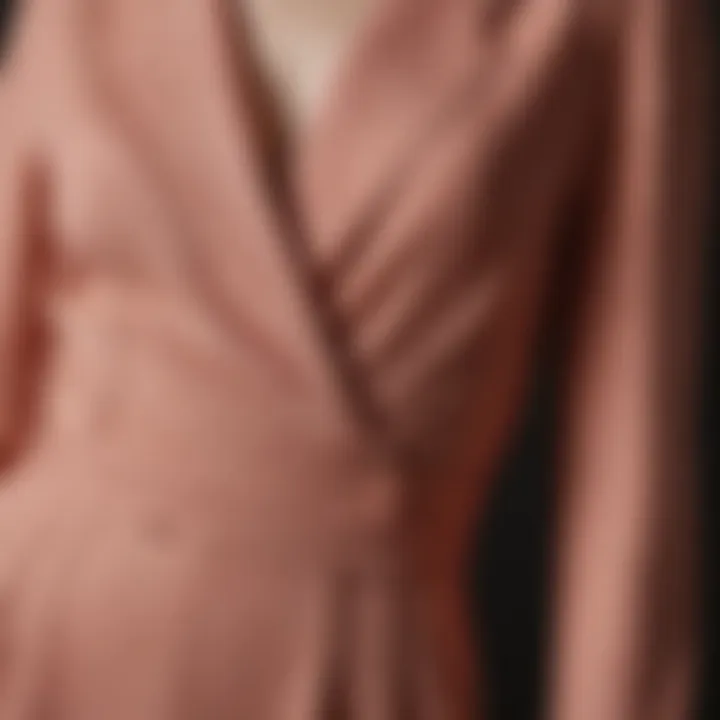 Close-up of fabric texture used in palazzo jumpsuits