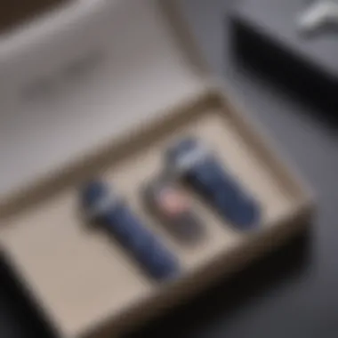 Presentation of personalized tie clips in a gift box