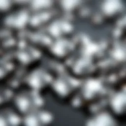 Close-up view of 2mm flatback rhinestones showcasing their brilliance and clarity